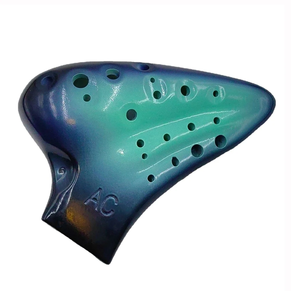 

Professional Triple Ocarina Alto C Luxury Gradient Ceramic Ocarina Porcelain Advanced Music Flute Orff Musical Instrument Gifts