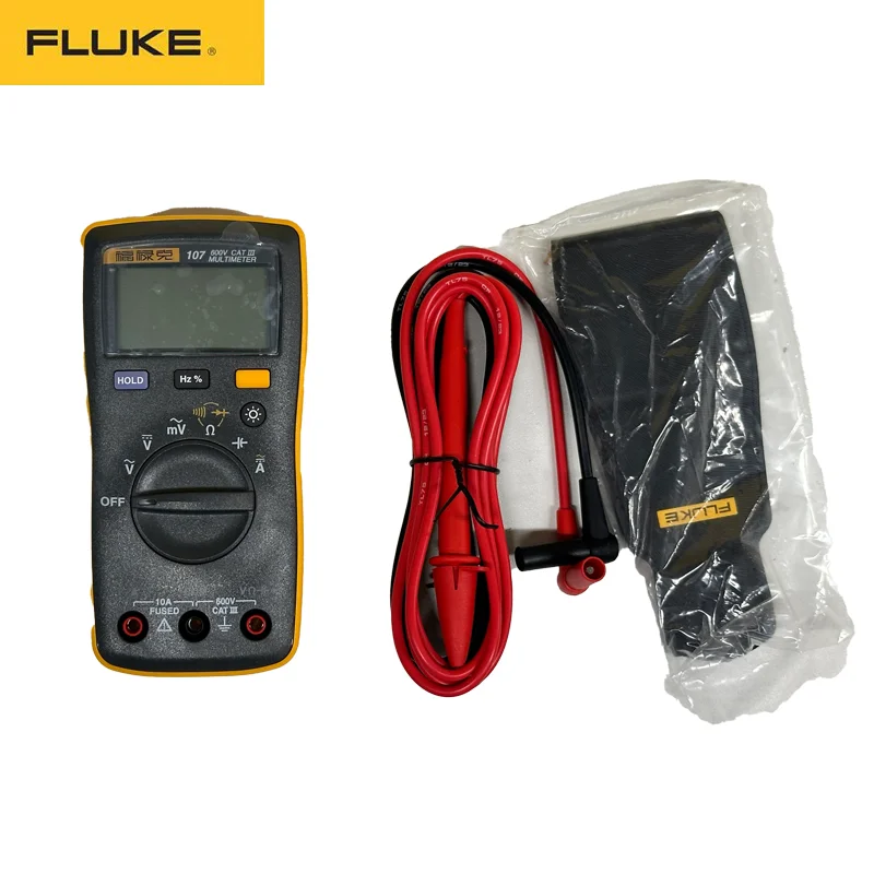 FLUKE 107/106/101/101kit Multimeter Professional Auto Range Digital Tester AC/DC Digital Automatic Voltage Current Multimeter