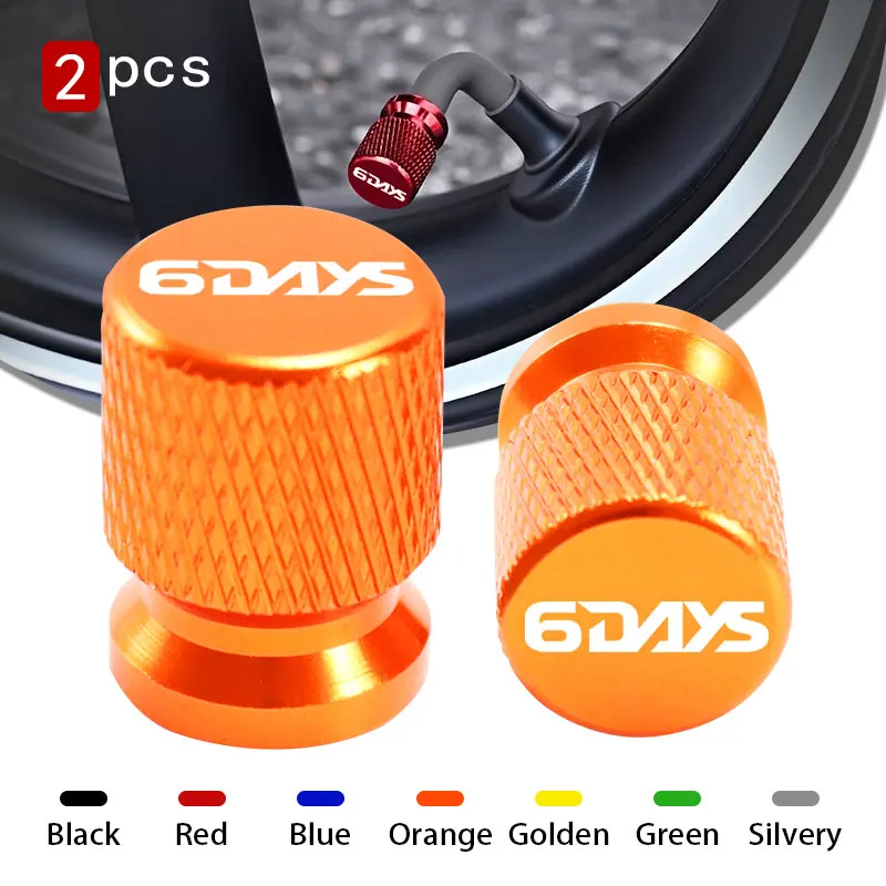Motorcycle CNC Aluminum Tire Valve Air Port Stem Cover Caps For KTM 6Days 250 300 450 500 EXC EXC-F XC-W Six Days Accessories