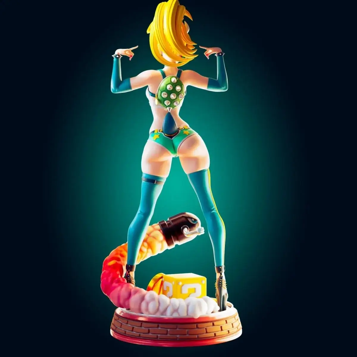 Resin Model Figure, 1/24 Scale Blonde Playful Princess, GK, Unassembled and Unpainted Kit, 3D DIY Toy
