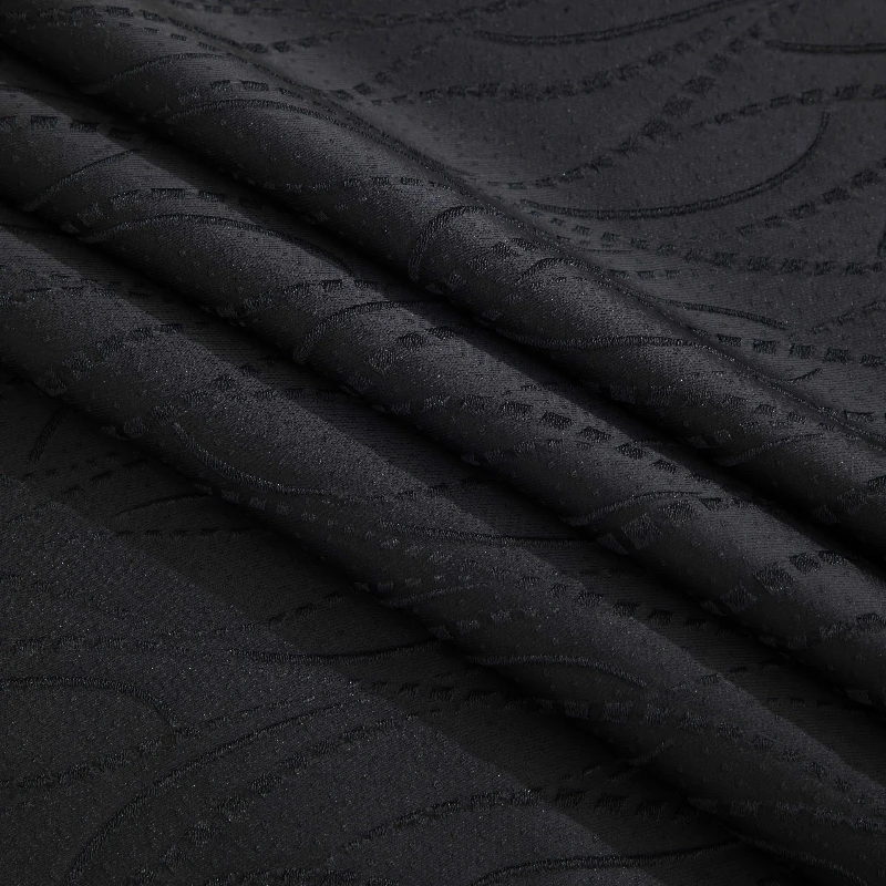 

Черные жаккардовые шторы в большой цветочной полоску, ткань ручной работы, шитье, сделай сам, домашнее дизайнерское платье, материал для рукоделия, фон, костюм