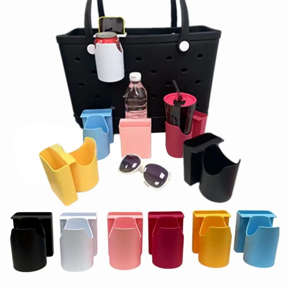 Beach Bag Silicone Phone Holder for Bogg Bag, Handbags Anti-slip Drink Holder Storage Phone Case Travel Drink Holder