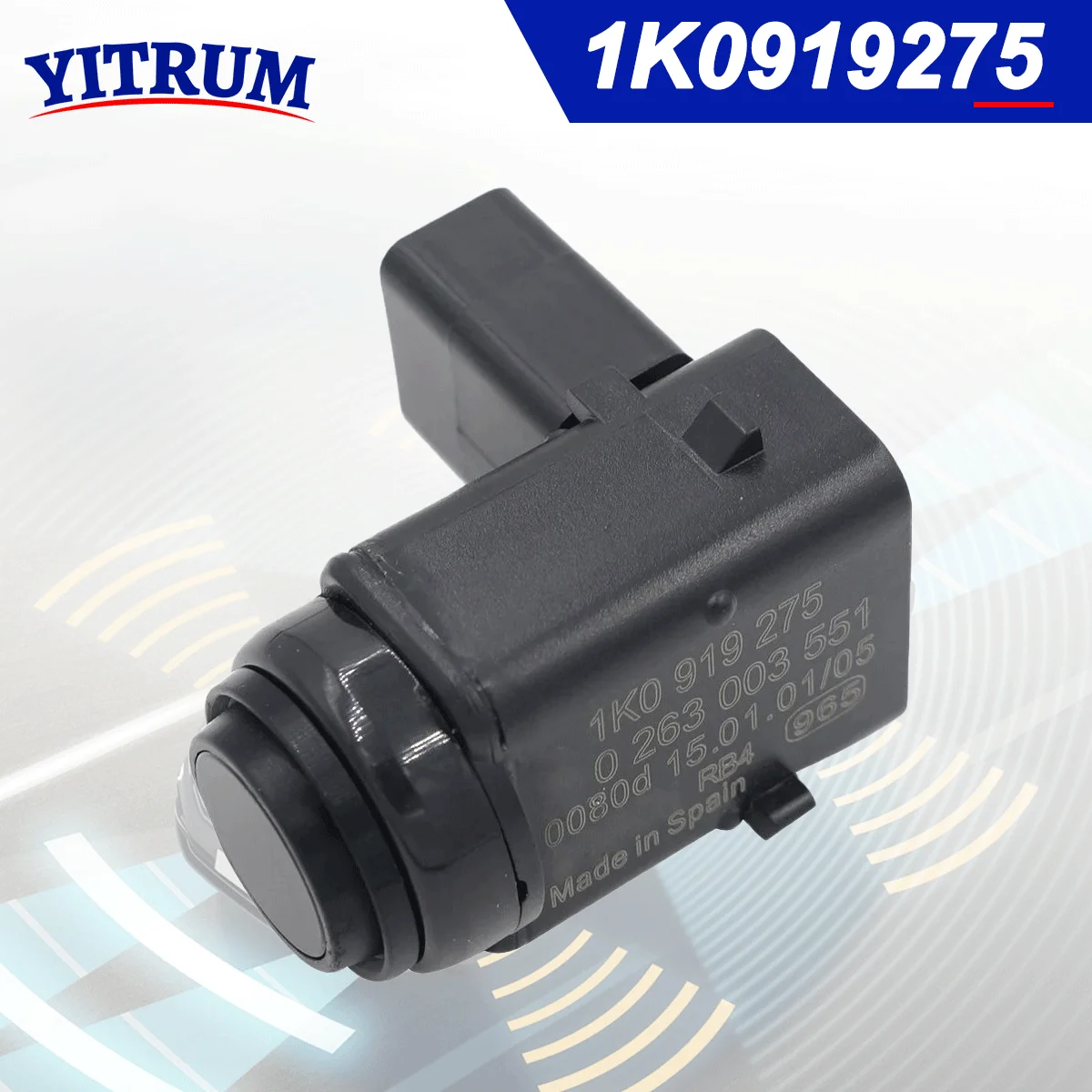 

1K0919275 Black PDC Parking Sensor For Porsche Cayenne 2002-2015 Seat 2004 Skoda VW Bora EOS 2006-2015 Golf Jetta Touareg