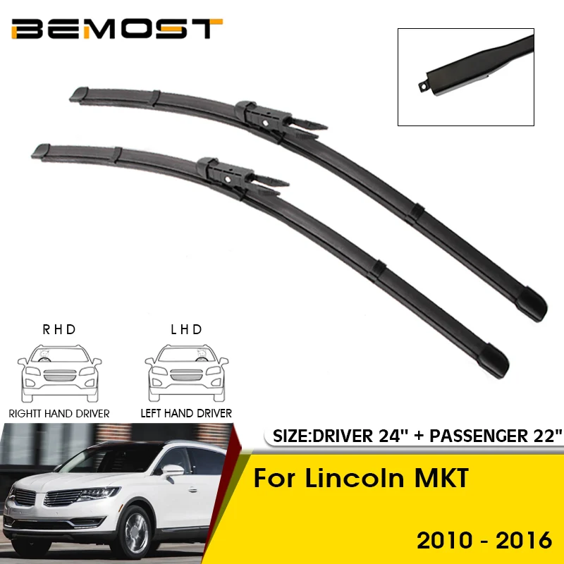 

Car Wiper Blades For Lincoln MKT 2010-2016 Windshield Windscreen Front Window Blades 24"+22" Car Accessories