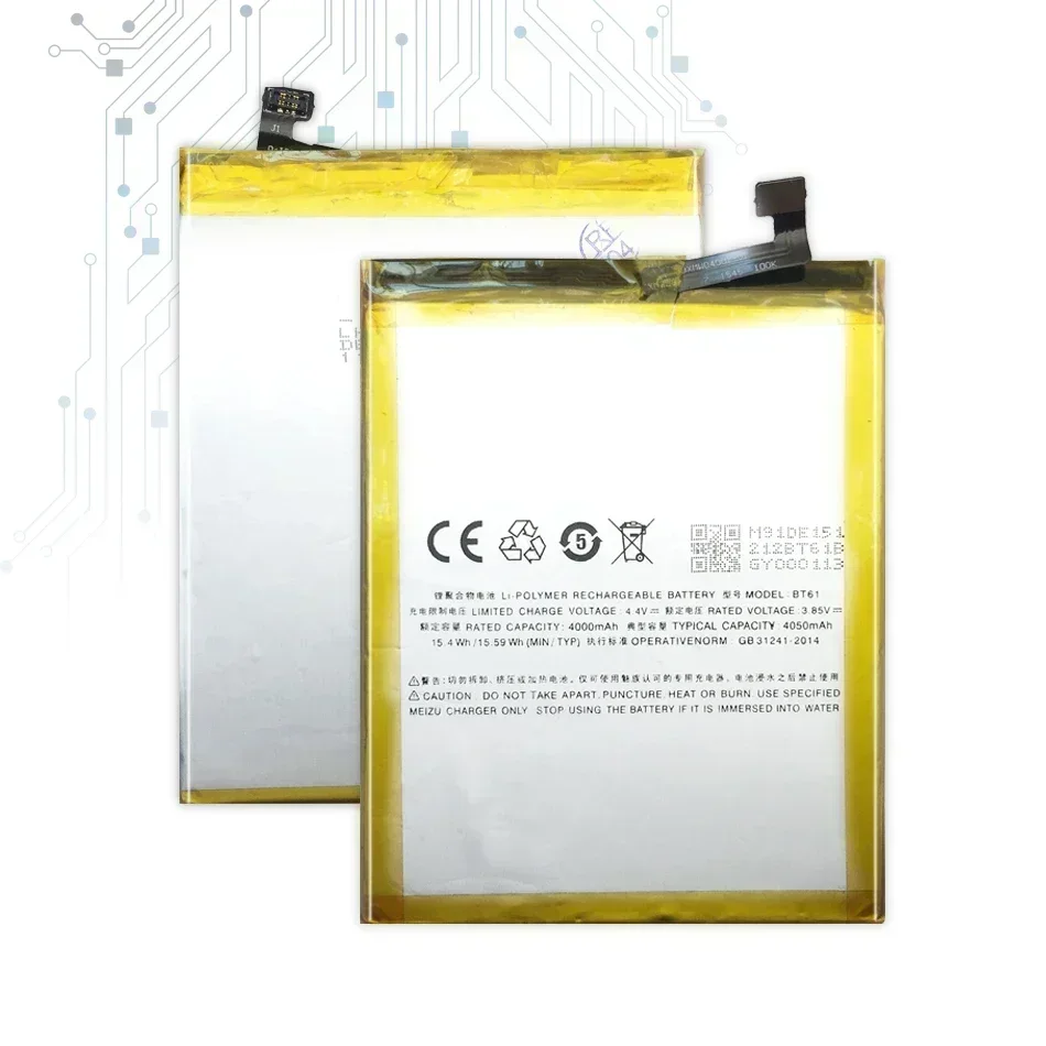 BA621/ BA612/ BT15/ BT61/BT68 Battery For Meizu Note 5 M5 Note/M5 5S M5s/M3 M3s/M3 Note L681H M681H Mobile Phone Batteries