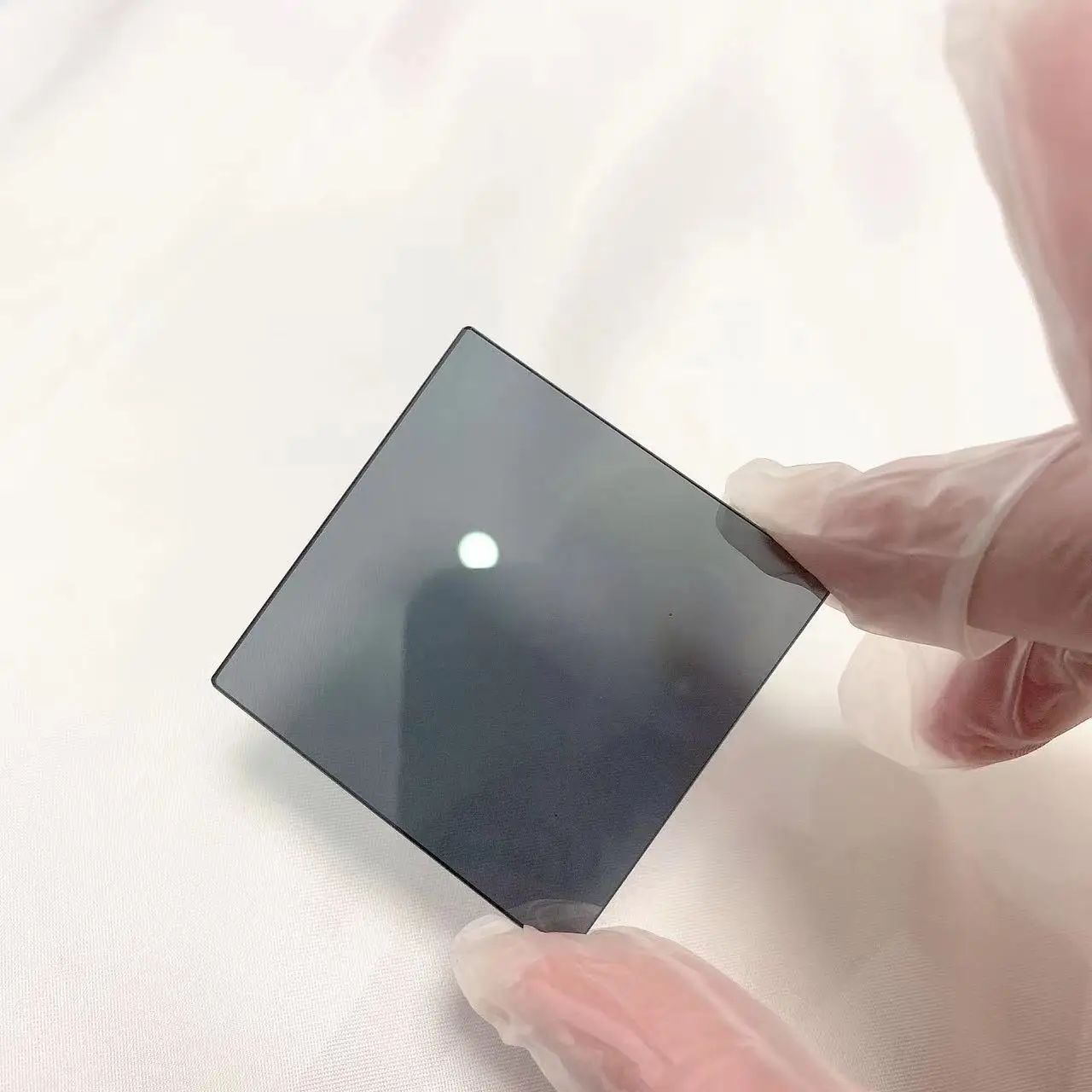 Square Shape Custom Size 50x50x2mm Reduce Lights Grey Color ND Filter Glass ZAB25(ND-25)