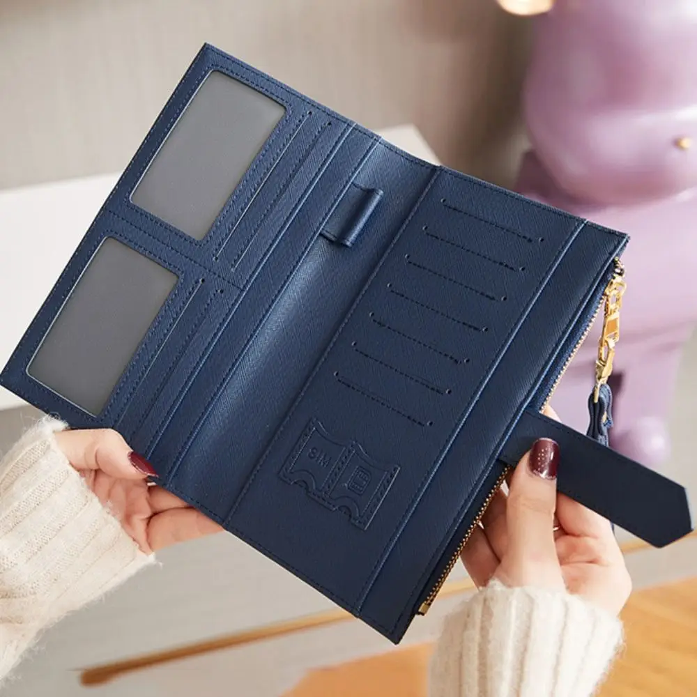 Leather RFID Passport Cover Multifunctional Portable Large Capacity Passport Clip Anti Theft Wallet Travel