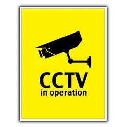 CCTV IN funzione telecamera di sicurezza-targa da parete IN metallo 8 