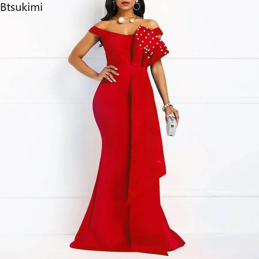 net a porter crochet dress Women's | Red Stripe Mesh Dress | Anna Kosturova Sleeve Length:Extra Long - 39.5