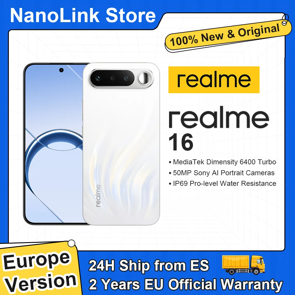 realme 16 5G Smartphone con Cámara de 50MP
