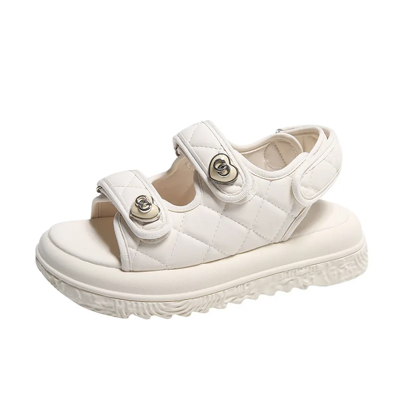 

Women Platform Casual Sandals Fashion Summer Korean Sports Comfortable Open Toe Flat Shoes Elegant Beach Wedges Sandal