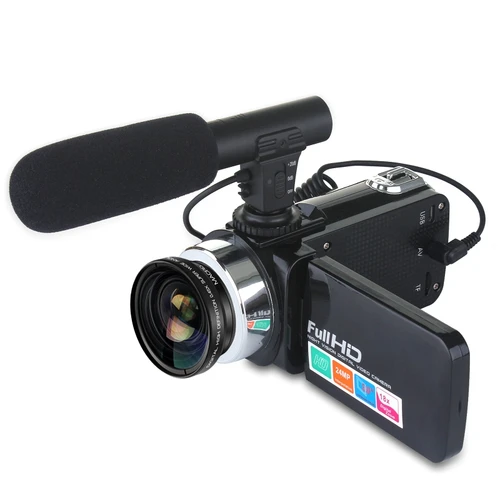 2024 클래식 24MP 캠코더 디지털 비디오 카메라, 3 인치 LCD 스크린, 18 배 디지털 줌 카메라, D08A HD 디지털 비디오 카메라 