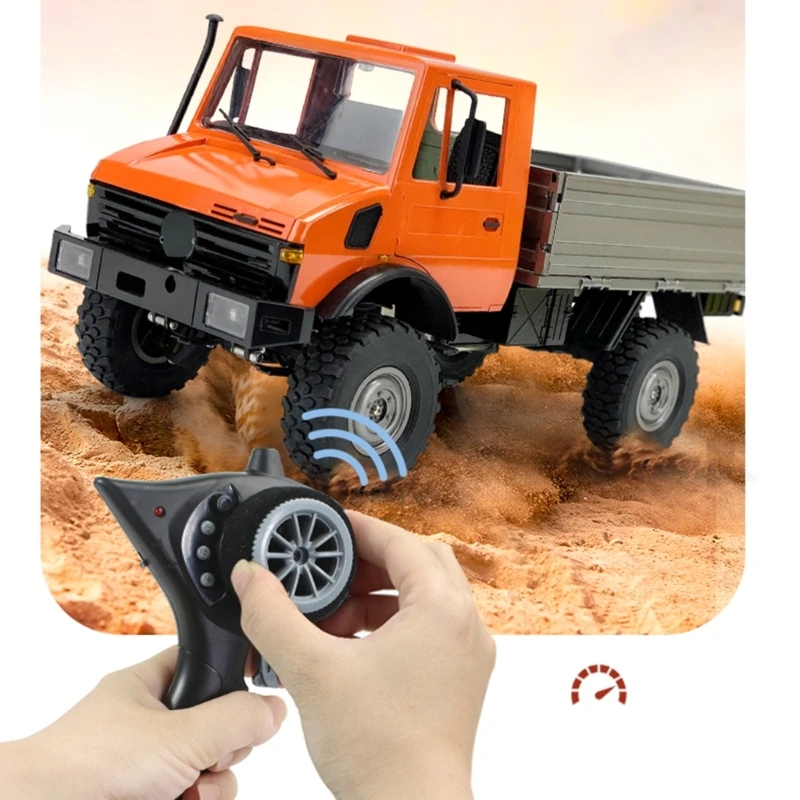 LDRC 1201 1/12 Remote Control Car Four-wheel Toy Orange Truck for Kids Gift Boys Girl