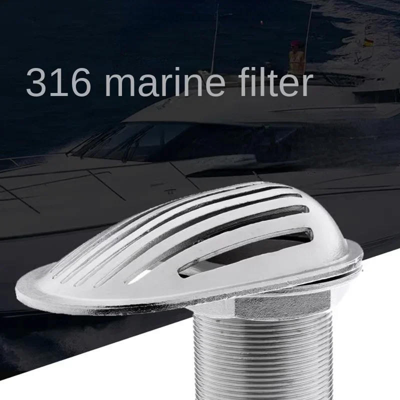 

Yacht Marine Hardware Accessories 316 Stainless Steel Water Inlet Inlet Submarine Filter Thread