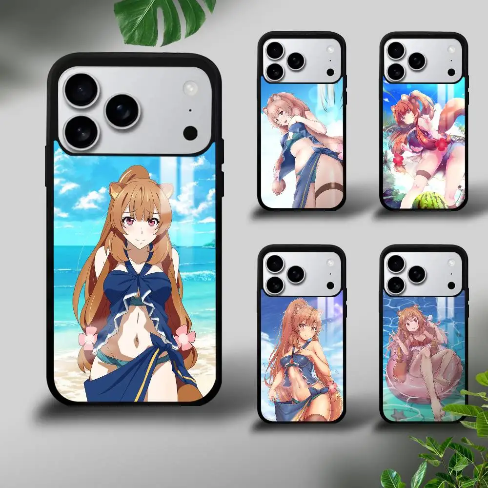

R-Raphtalia Rising Shield Hero Phone Case For IPhone 17 16 15 14 13 12 11 Pro Max Plus Mini Plus Hard Surface Protect Funda