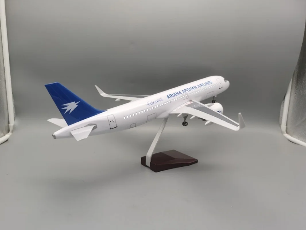 1/80 Scale 47cm Afghanistan Airways Airplane A320 Neo With Light Diecast Resin Plane Model Toys Collection Display Gifts Fans