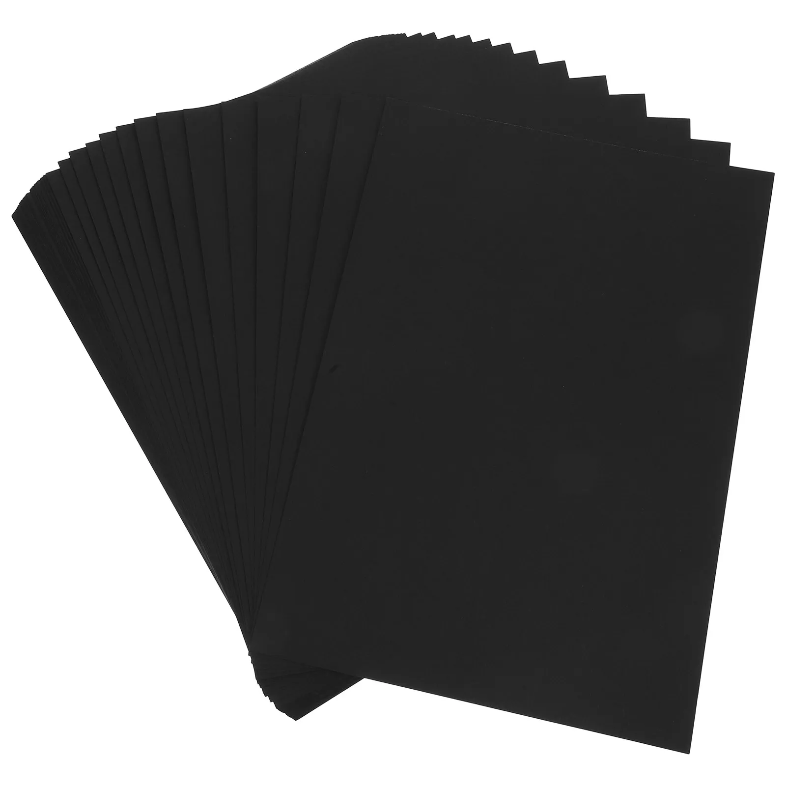 

50 Sheets 180Gsm Thick Black Cardstock Premium Smooth Heavy Duty Craft Paper for Business Cards Invitations Scrapbooking DIY