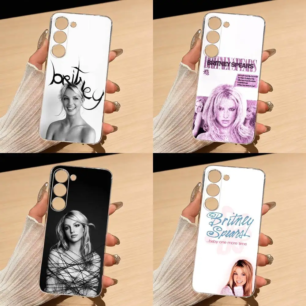 B-Britney S-Spears Phone Case For Samsung S25,S24,S21,S22,S23,S30,Ultra,S20,Plus,Fe,Lite Transparent Cover