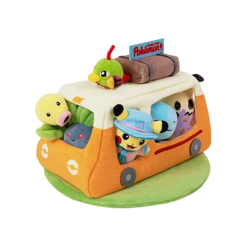 

Pokémon ROAD TRIP Second Wave Scene Plush Set Mimikyu &Wooper &Bellsprout &Oddish