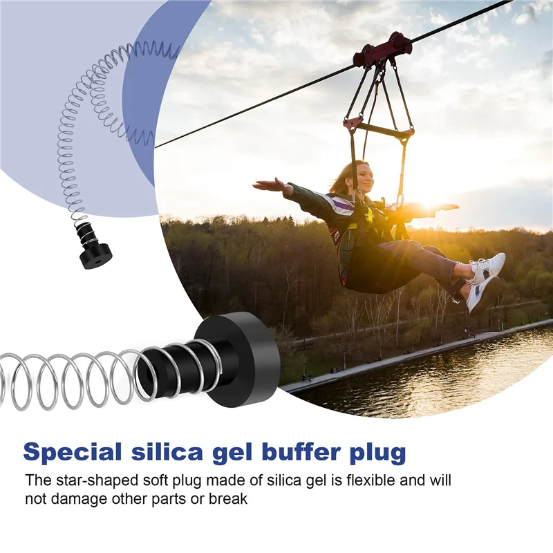 AF93-Zipline فرامل الربيع 165 سنتيمتر الفولاذ المقاوم للصدأ البريدي خط الربيع الفرامل الثقيلة Zipline الفرامل سرعة المخفض الربيع الفرامل