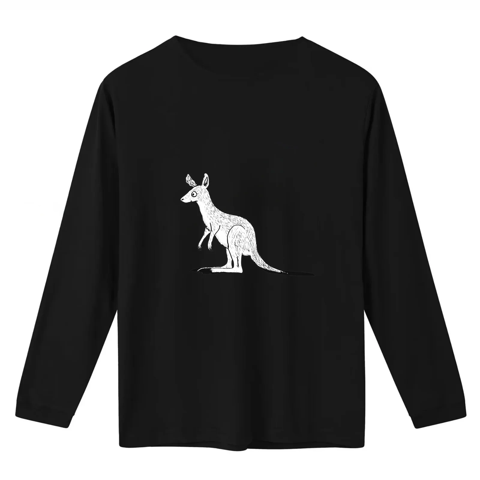 Roo the Eastern Grey Kangaroo - Raising funds for the RSPCA QLD T-Shirt Summer Casual Cotton Tee Oversized Streetwear Tops