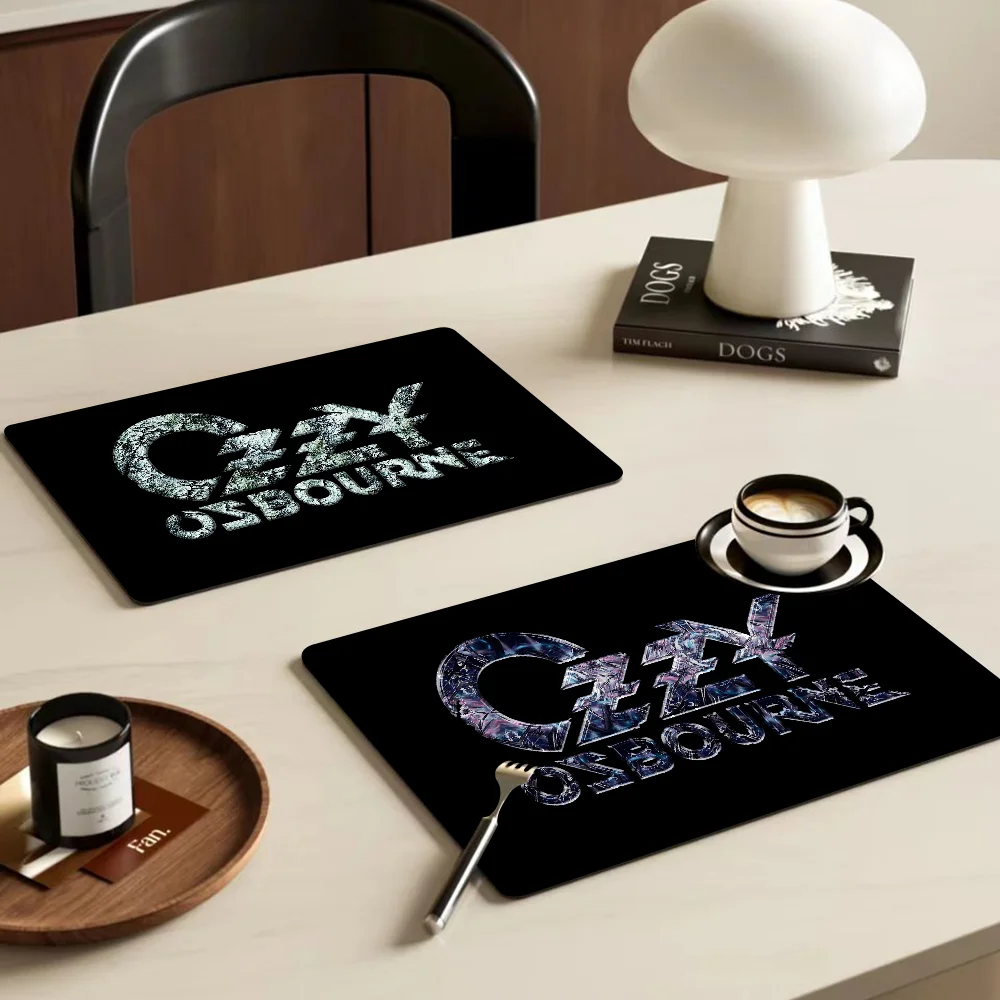 Ozzy Osbourne Table Drain Pad Tabletop Absorbent Draining Mat Tableware Mats Placemats For Table Decor