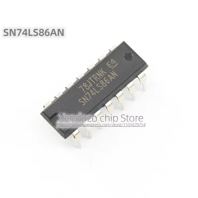 10pcs/lot SN74LS86AN SN74LS86 74LS86 DIP-14 package Original genuine Quad XOR gate/gate/inverter logic chip