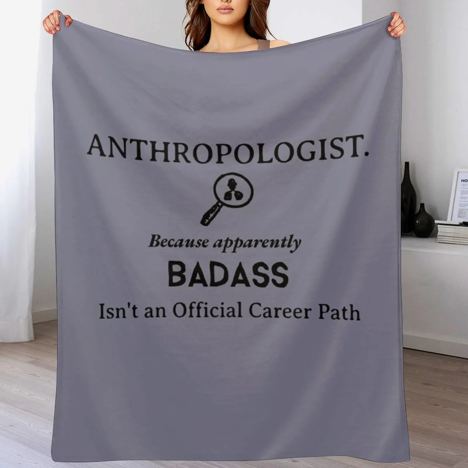 Badass Anthropologist Throw Blanket Bed Fashionable For Baby Blankets