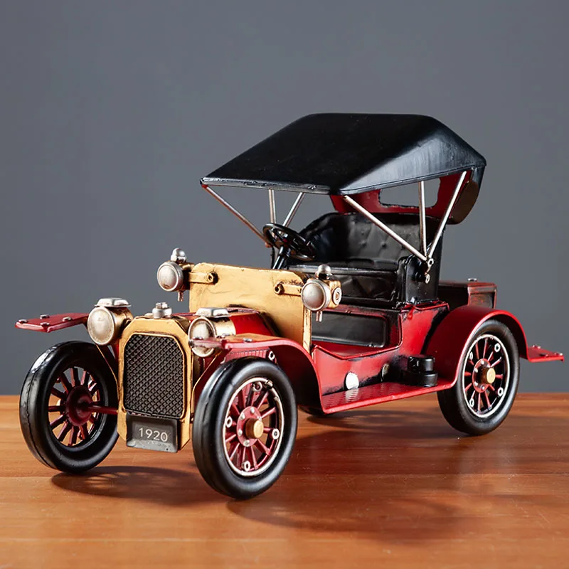 

Creative Classic Bus Model Metal Car Ornament Home Decoration Accessories Vintage Car Miniature Model Children Birthday Gifts