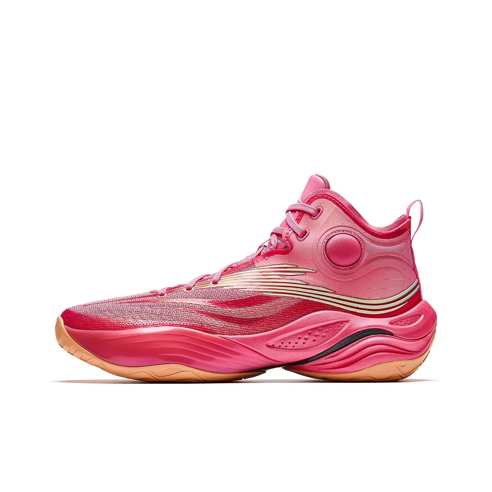 Anta Skyline 3 Pro Phantom High top Basketball Shoes Men's Pink 112541117-2