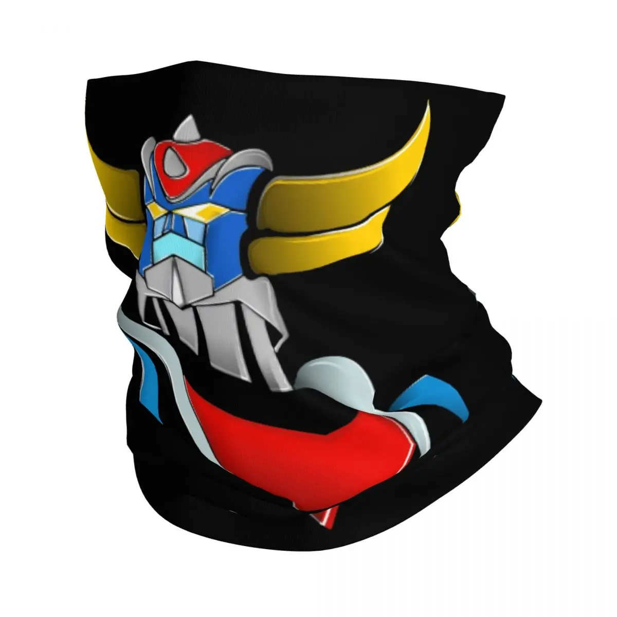 Custom Goldorak Grendizer Bandana Neck Gaiter Windproof Face Scarf Cover Women Anime UFO Robot Goldrake Headwear Tube Balaclava