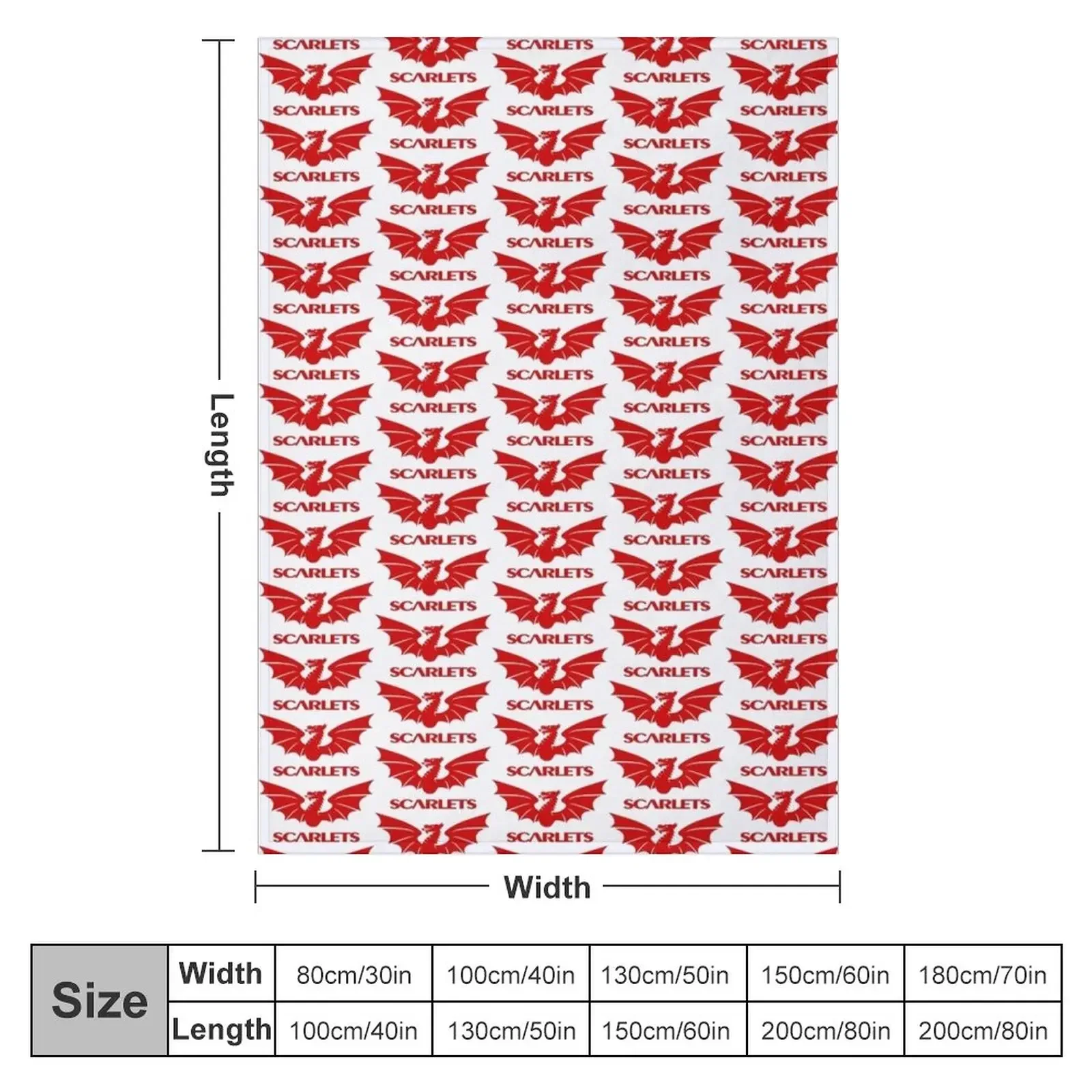 Scarlets Icon Throw Blanket Beautifuls Warm blankets ands Blankets