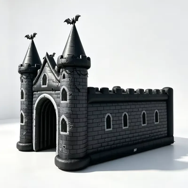 Custom Inflatable Gothic Castle Archway Spooky Walkthrough Tunnel Tent for Halloween