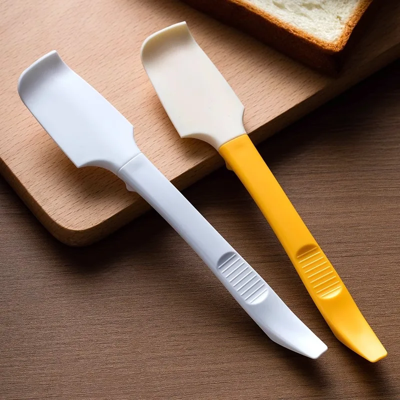 

Two in one baking scraper, high-temperature resistant silicone scraper, butter jam butter spatula, kitchen stirring shovel