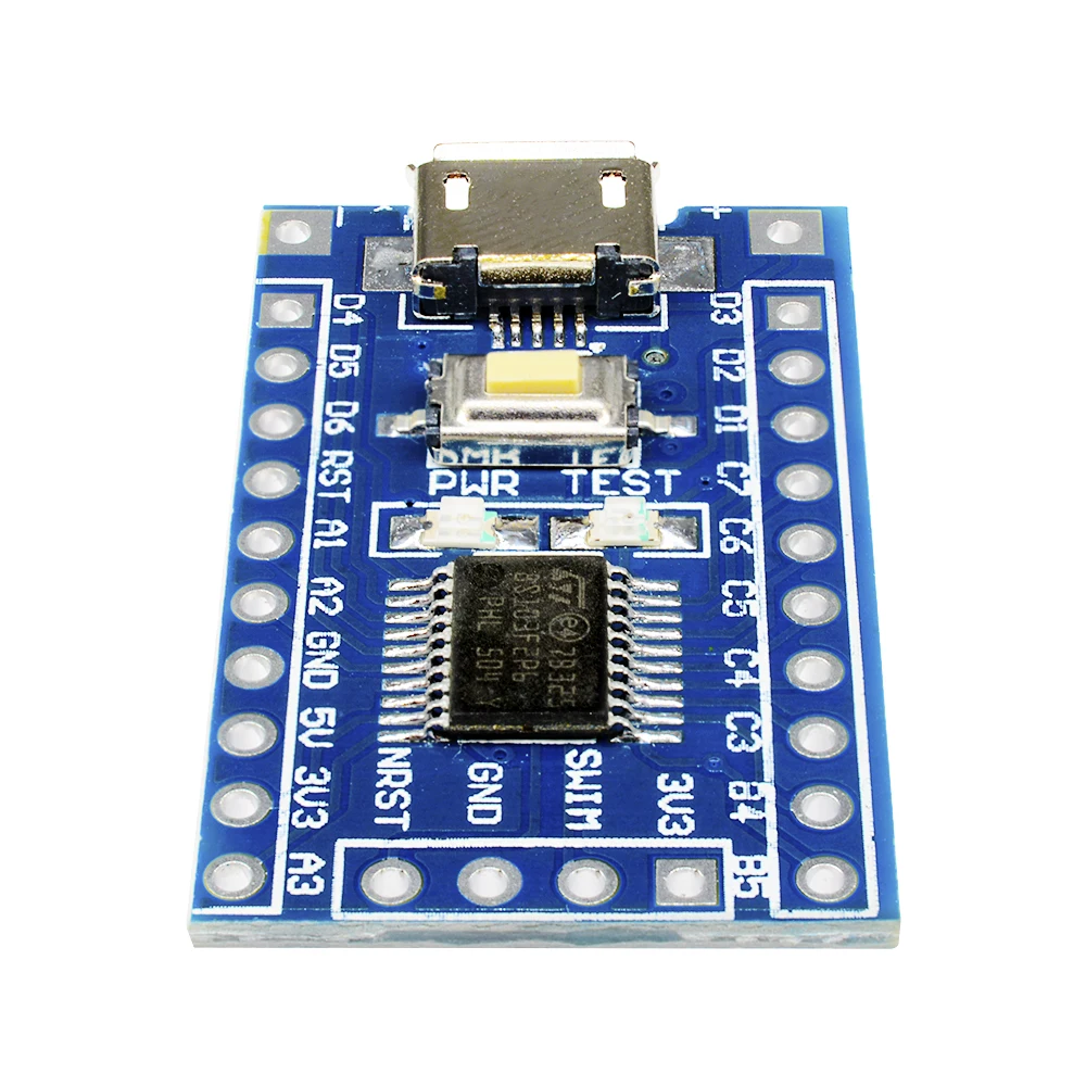 STM8S103F3P6 Entwicklungsboard LED-Anzeige Micro-USB 5V/3.3V STM8S STM8 Minimales Systemkernmodul für Arduino – Detail 5