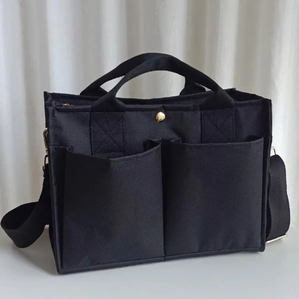 Handbag Korean Style Mommy Bag Adjustable Shoulder Strap Large Capacity Diaper Bag Multi-compartment Canvas Tote Bag Street