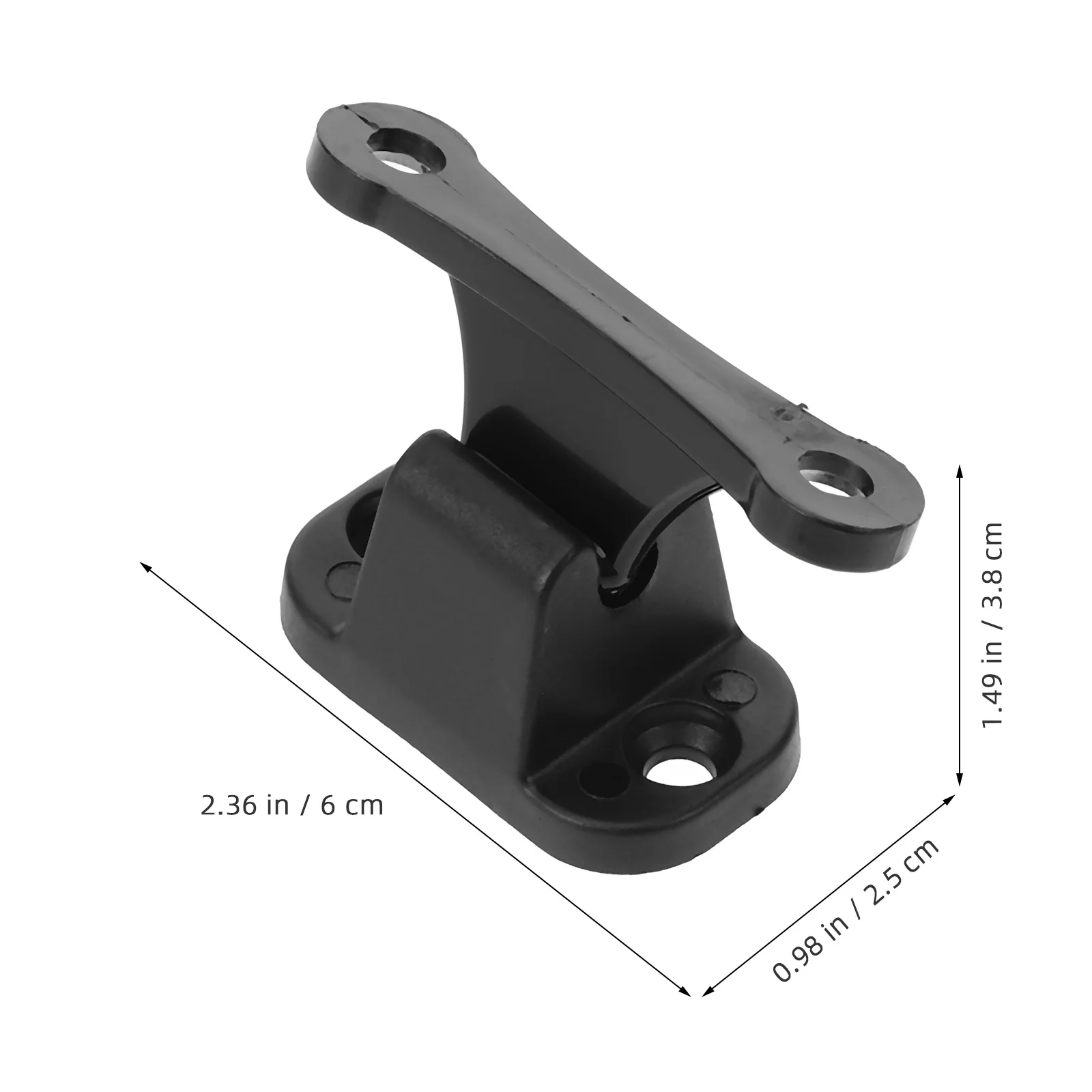 

2pcs Rv Holder Kit T-Catch Entry Trailer Camper Door Catch Replacement Durable Nylon Enclosed Latch Strong Fixing Sleek Design
