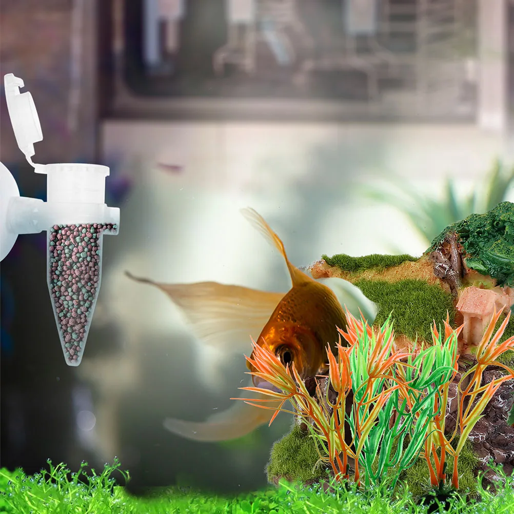 

6pcs Automatic Fish Feeder Shrimp Hatchery Dropper Aquarium Pet Supplies Suction Cup Installation Freshwater Saltwater Tanks