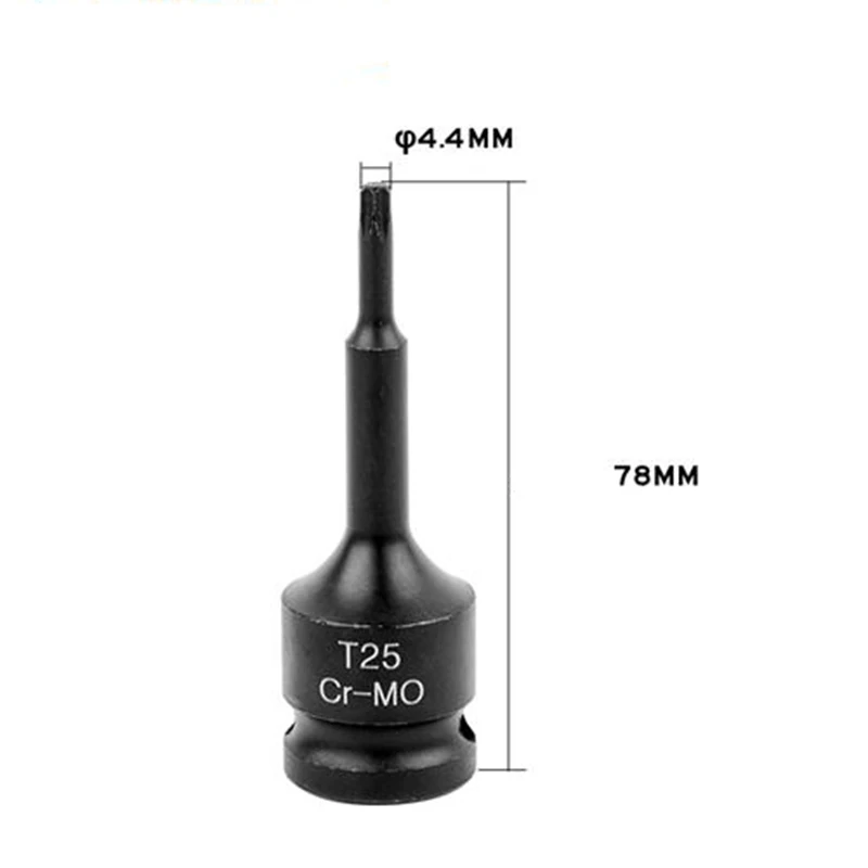 6 Point TORX Security Screwdriver Bit Set. S2 Steel Impact Driver T20 T25 T27 T30 T35 T40 T45 T47 T50 T55 T60 T70 T80 T90 T100