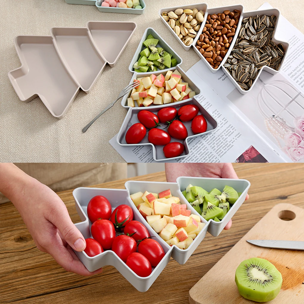 จานผลไม้ต้นคริสต์มาสแต่งงานของตกแต่งงานปาร์ตี้คริสต์มาส1ชิ้นของขวัญสุขสันต์วันปีใหม่2025 2024บ้าน