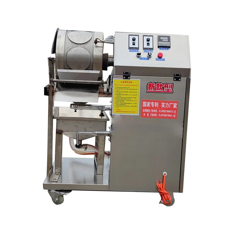 Mesin pembuat kue, pemanas listrik atau Gas otomatis terus-menerus Mille Crepe Spring Roll mesin pembuat kue Kulit lumia