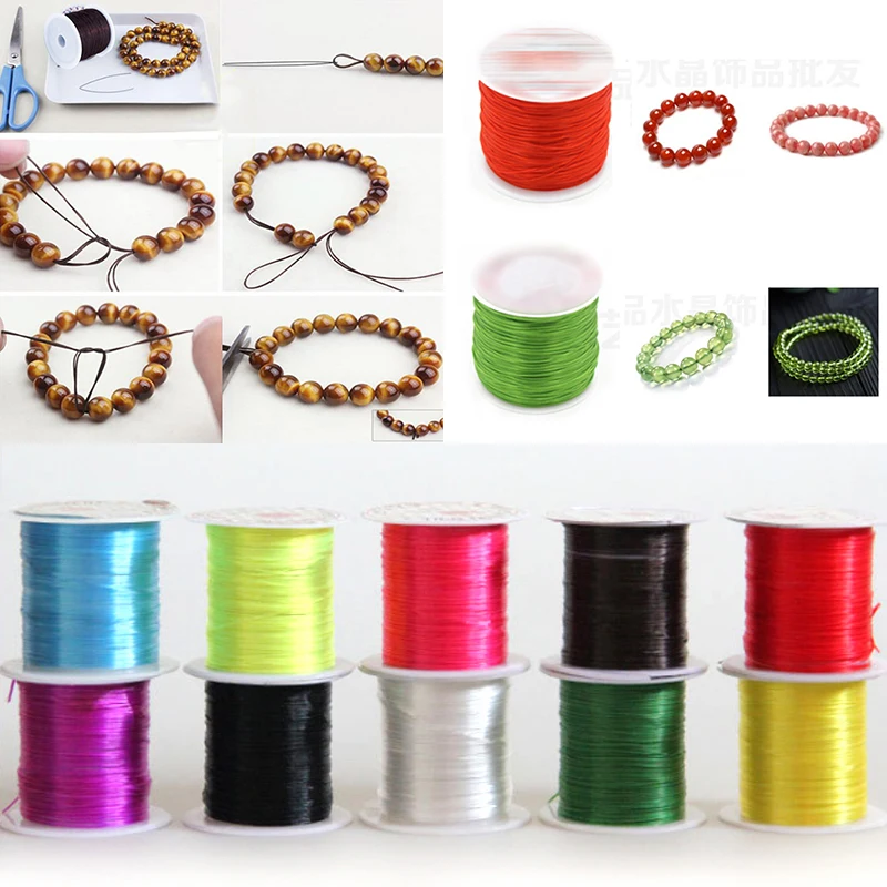 

1 Pcs 1mm 10m Transparent Elastic Line DIY Handmade Bracelet Beading Accessories Materials Wholesale