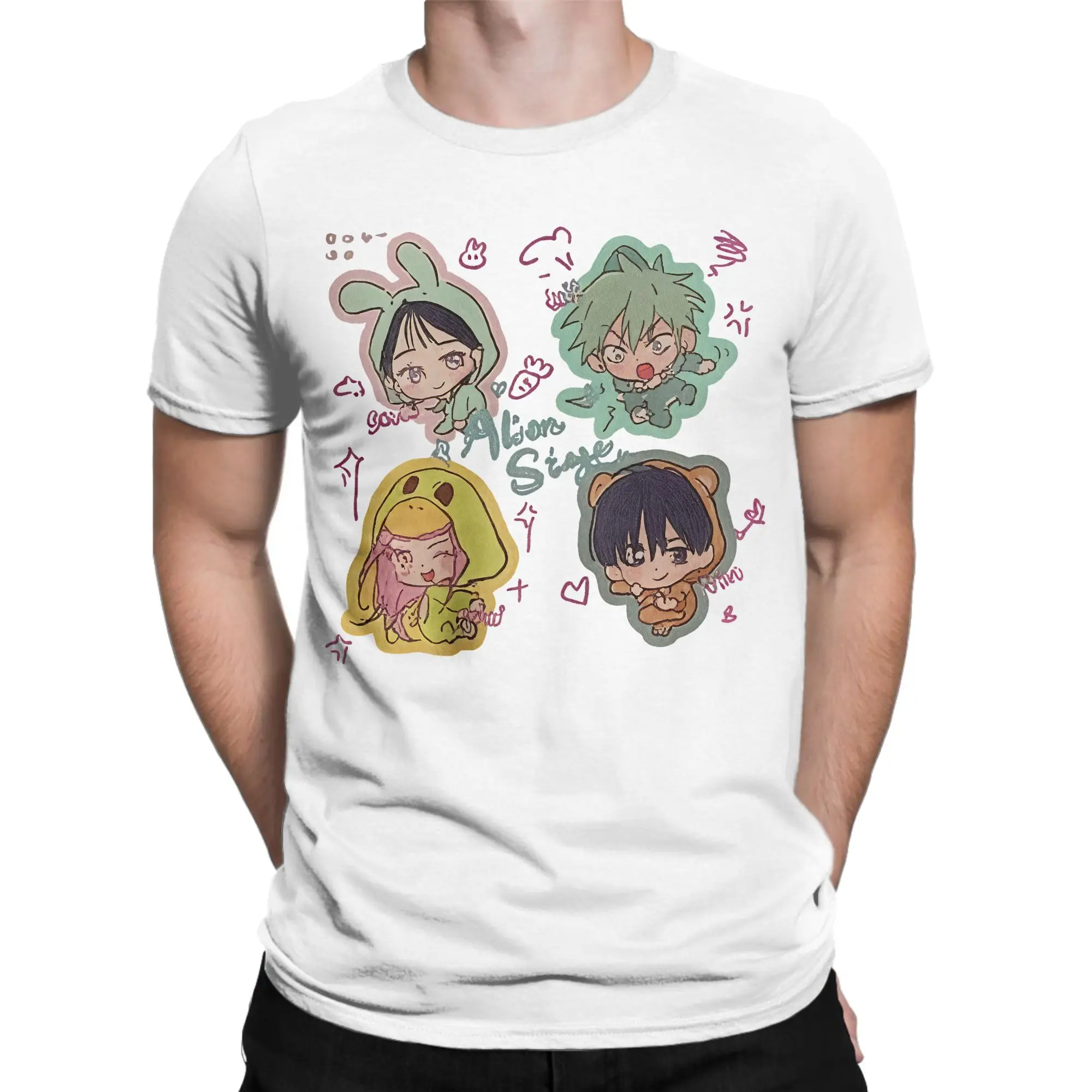 Alien Stage Ivan Till Mizi Hyun Woo Sua for Men Women T Shirts Anime Novelty Tees T-Shirts Pure Cotton New Arrival Clothes