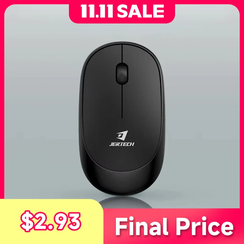 

JR6 Portable Wireless Mouse Silent Version Dual-Mode Intelligent Power-Saving Self Sleep Comfortable Grip Wireless Mouse