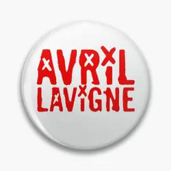 Avril Lavigne Art  Soft Button Pin Badge Lover Decor Collar Gift Hat Cute Fashion Cartoon Brooch Metal Women Clothes Jewelry