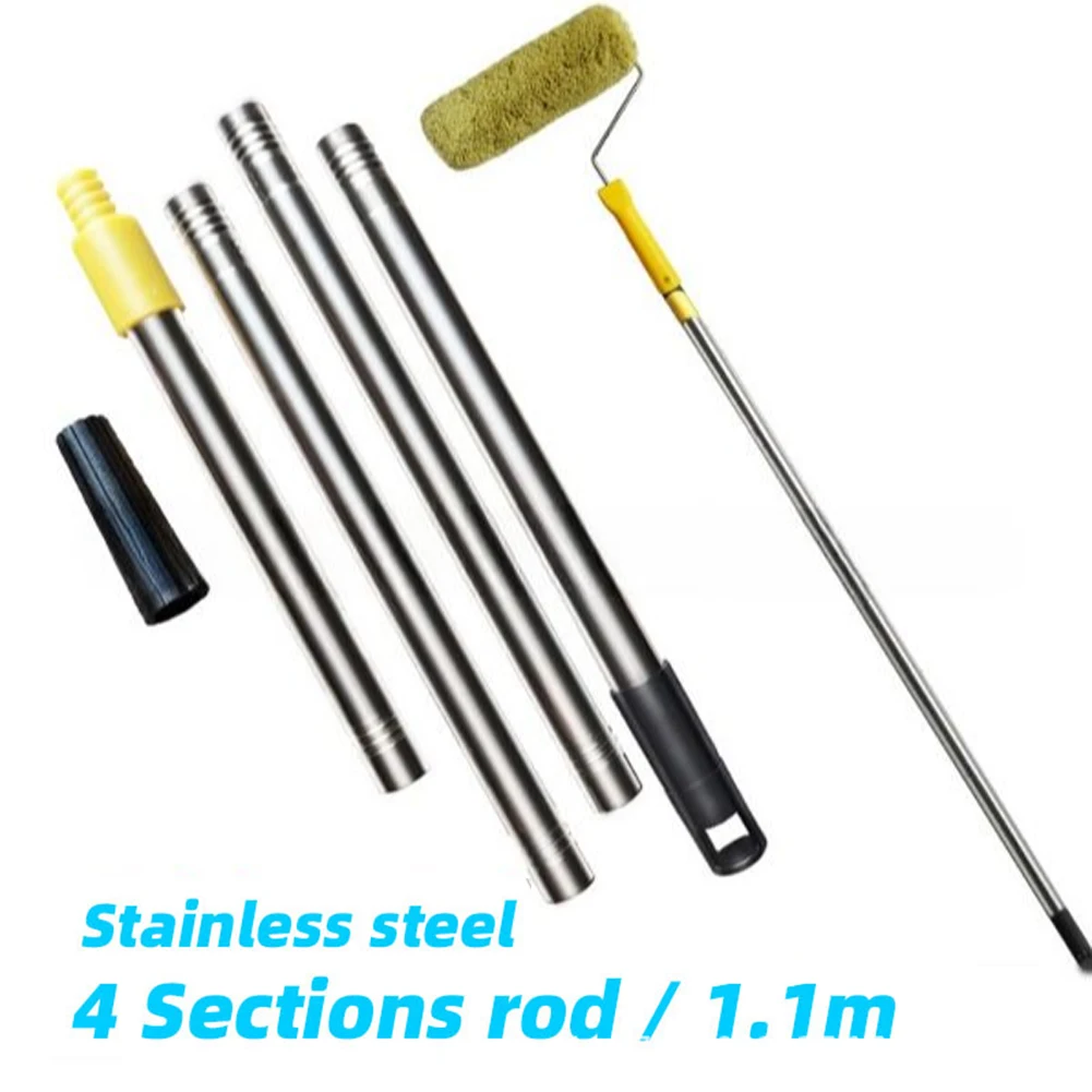 

Paint Roller Extension Pole Stainless Steel Telescopic Rod For Paint Roller Brushes Paint Roller Brush Extension Pole