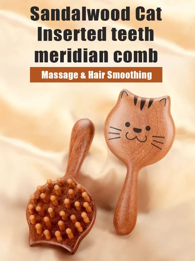 

Массажная расческа из сандалового дерева с 28 крупными зубьями, щетка Гуаша для головы, массажная расческа для тела, скребок Гуаша, расчески для массажа меридианов кожи головы