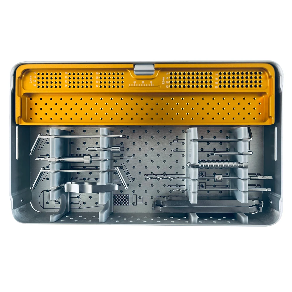 

Многоразовый набор ветеринарных инструментов, ортопедическое хирургическое оборудование со шприцами и щипцами для ухода за домашними животными