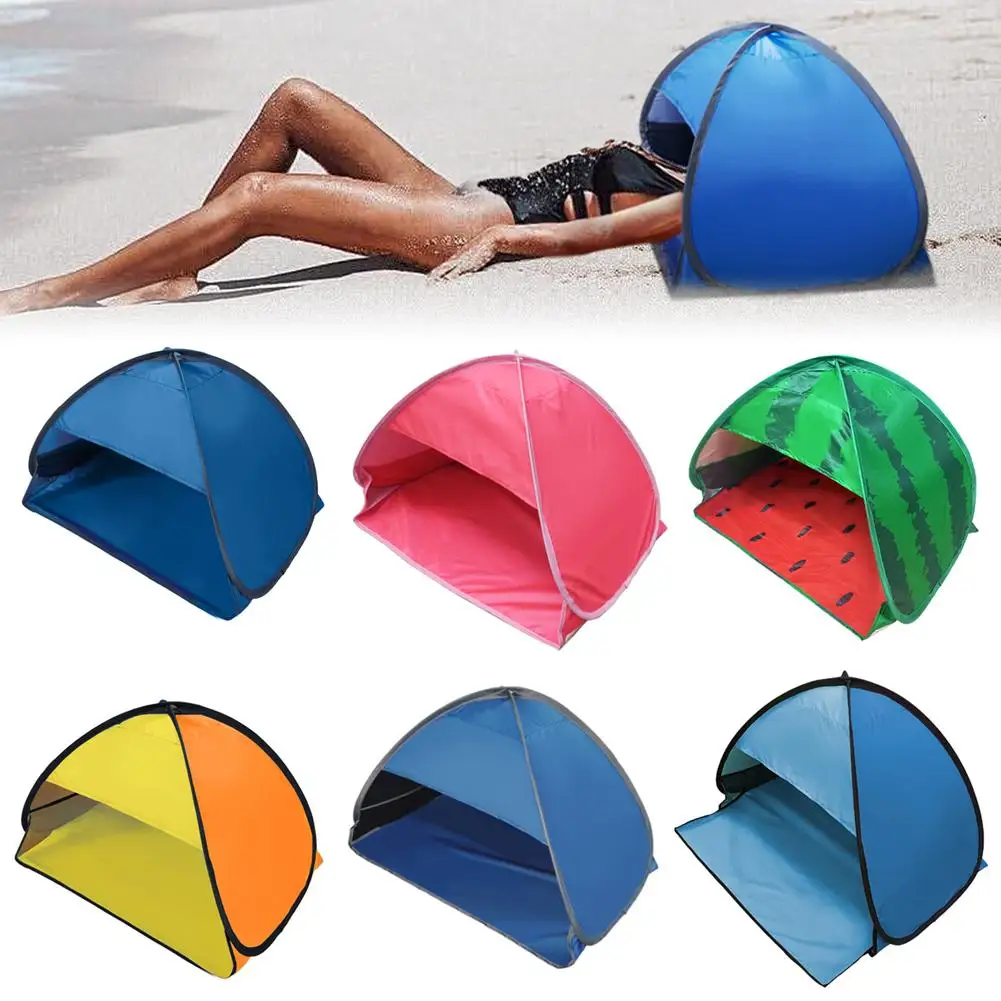 Outdoor Automatic Quick-opening Lazy Tent Beach Sunshade Sun Portable Foldable Beach And Seaside Tanning Outdoor Protection O3C9