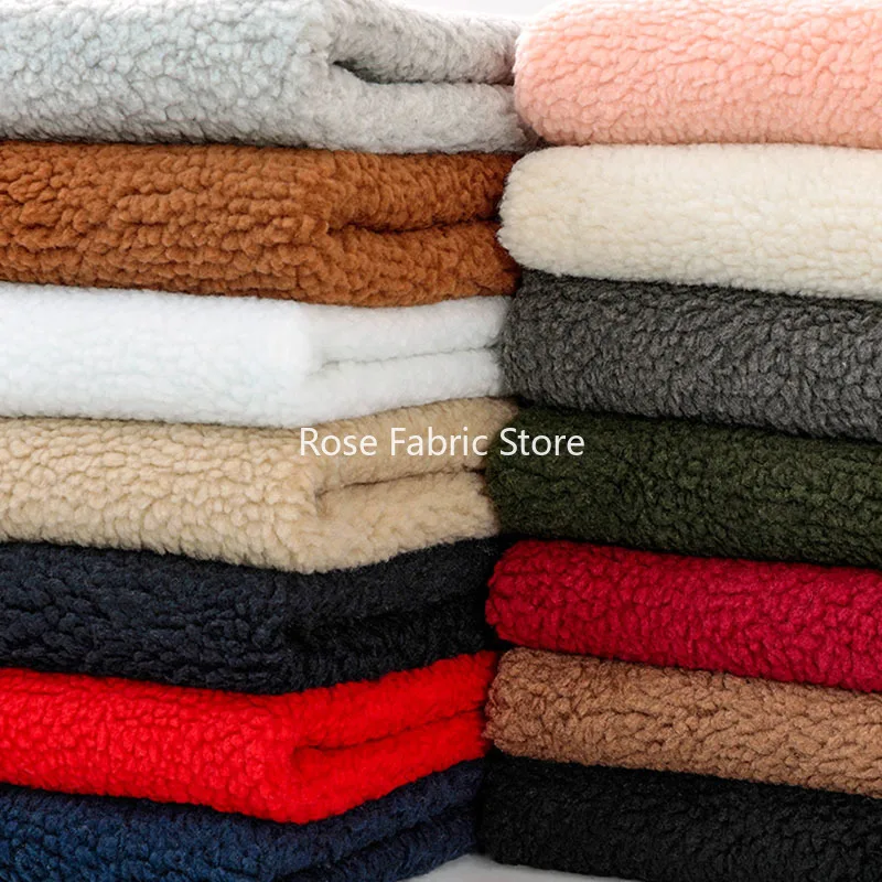

1-метровая флисовая ткань ягненка, плюшевая ткань Тедди, однотонная полиэфирная фланель для одежды, обуви, шапок, игрушечная кукла, сделай сам